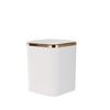 Mini Cute Press-Type Pop-Up Lid Desktop Trash Can, Wall-Mountable, Simple Square Design