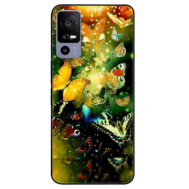 Capa For TCL 40 NxtPaper 5G 2023 Lion Cat Soft Case Silicone Black Covers For TCL 40 NxtPaper 5G 40 NxtPaper Coque Fusion Bumper