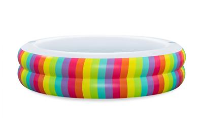 Надувной семейный бассейн Bestway Rainbow Dreams, 2,06 м x 2,06 м x 51 см, Код товара: 54443