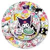50 водостойких наклеек Sanrio: Милые Мультяшные Кошка Китти и Куроми для Украшения Блокнота