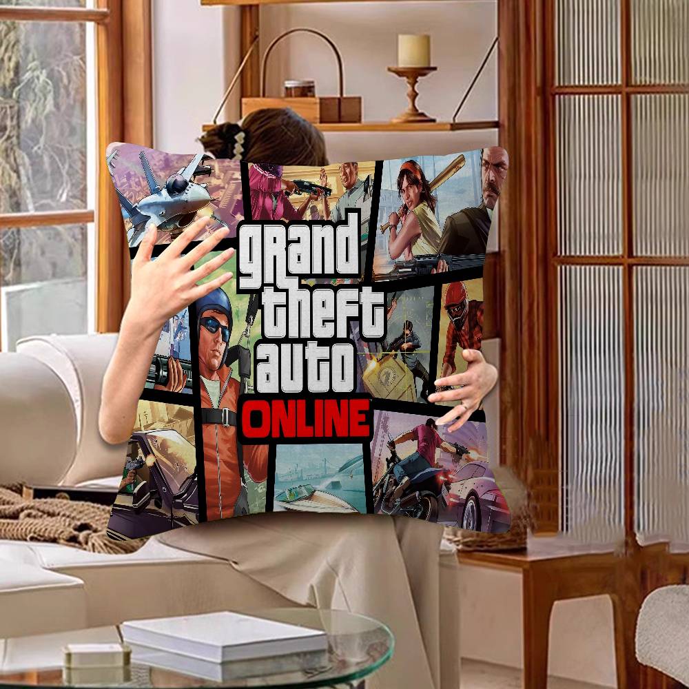 GTA 5 Наволочка Мультяшный Подарок Чехол на Подушку Спальня Дом Диван Стул Сиденье Декор Наволочка