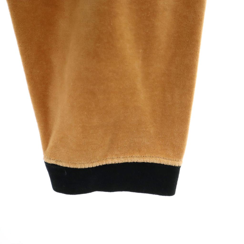 Fendi 90s Made In Italy Old Back Print Long Sleeve Half Zip Velour Polo Shirt Men's Used