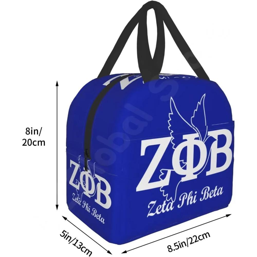 Zeta Phi Beta термосумка для ланча портативная изолированная сумка-тоут для путешествий пляж пикник работа сестры атрибутика подарки