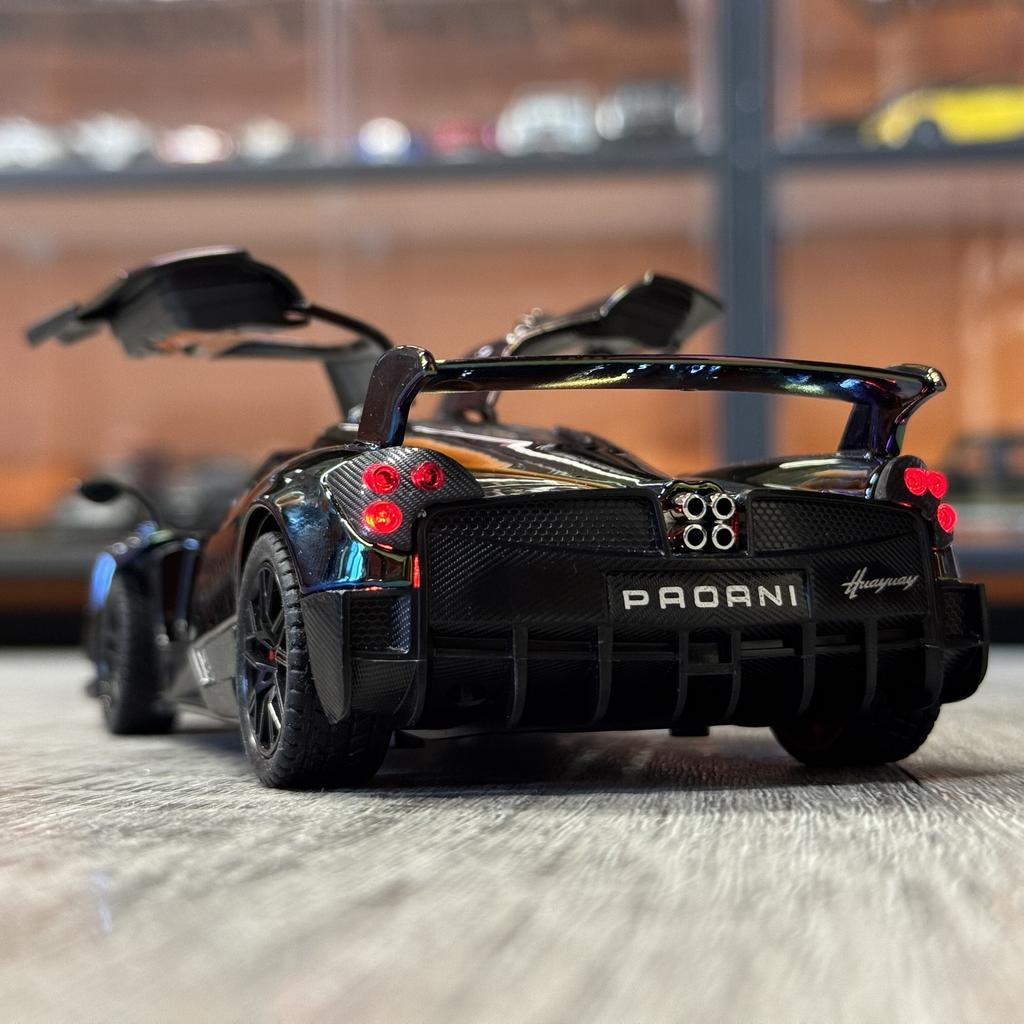 1:24 Pagani Huayra Dinastia BC Суперкар Сплав Гальваника Модель Спортивного Автомобиля Металл Автомобили Модель Гоночной Машины на Трассе Звук Свет