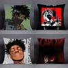 Чехол для подушки с принтом рэпера S-Scarlxrd Psychx Квадратный диван с для рисунка удобная подушкаподходит для комнаты