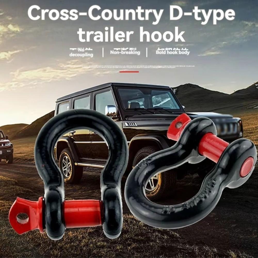 Anti-Rust D-Ring Shackle U-Shaped Tow Hook Towing Kit Tow Shackle Vehicle Recovery