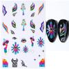 Водные наклейки для ногтей Цветок Лист Дерево Зеленый Простой Осенний Слайдер для Маникюра Нейл-Арта Водяные знаки Советы