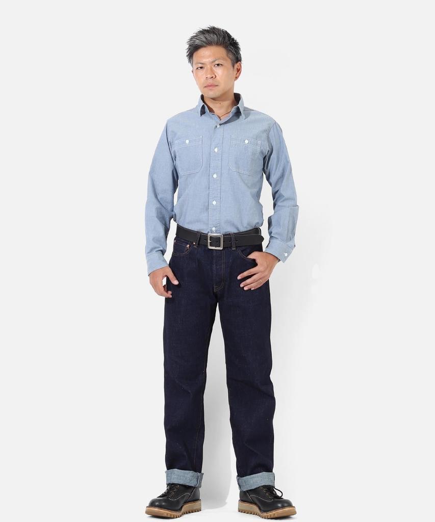 Джинсы KOJIMA GENES Прямые Selvedge 14 унций На пуговицах Однотонные Размер 34 S-102R