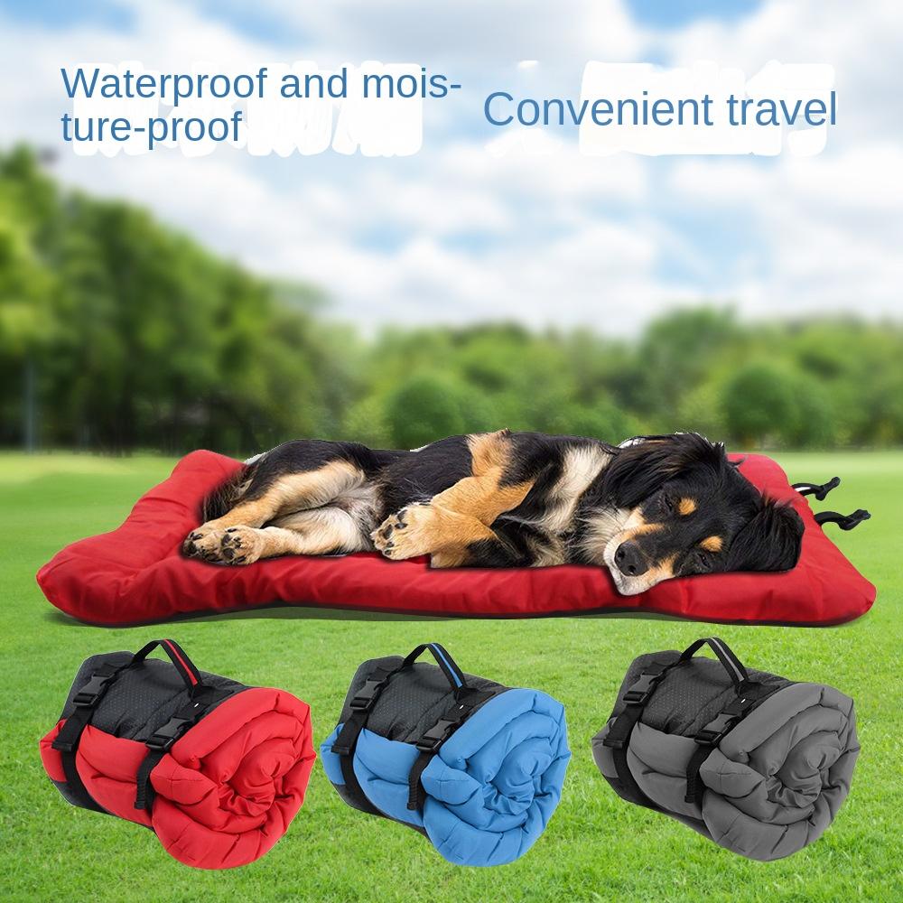 Experience Outdoor Comfort with This Portable Waterproof Dog Bed - Perfect for Hiking and Camping