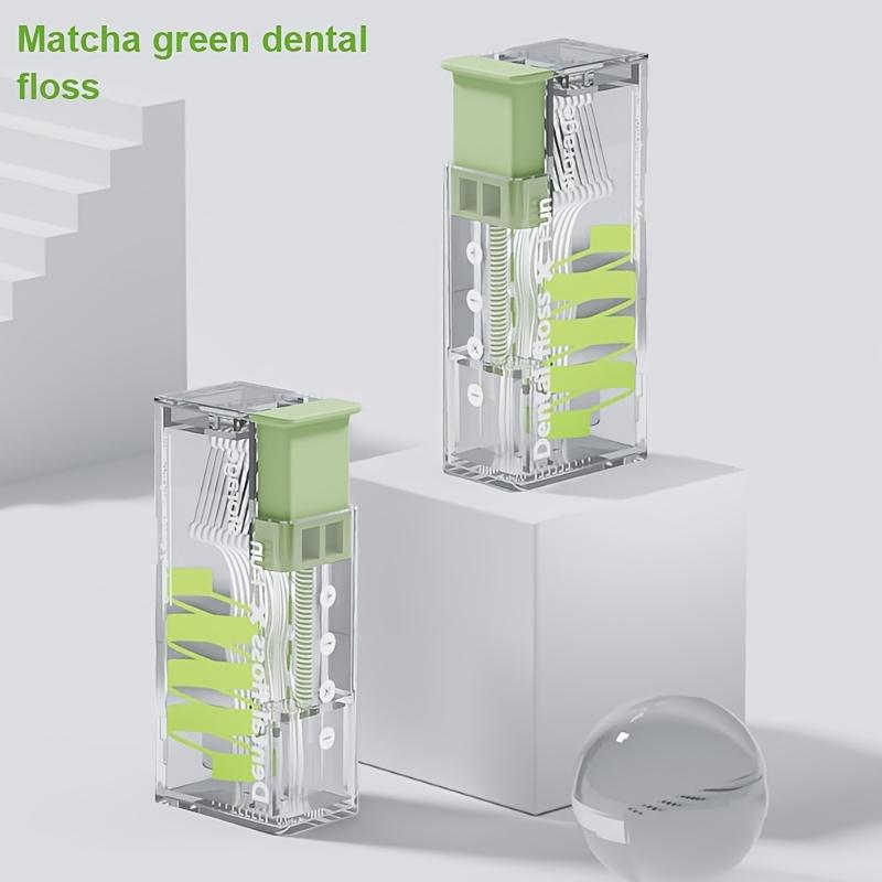 Dental Floss Storage Box With 10pcs Dental Floss Portable Household Creative Lighting Machine Type Premium Carry-On Automatic Dental Floss Box