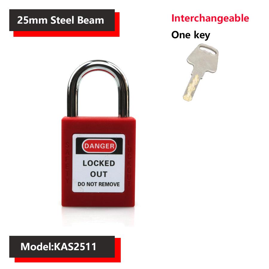 38mm Industrial Safety Padlock LOTO Lockout Nylon Engineering Shackle Personal Energy Lockout Direct Multiple Specifications 4