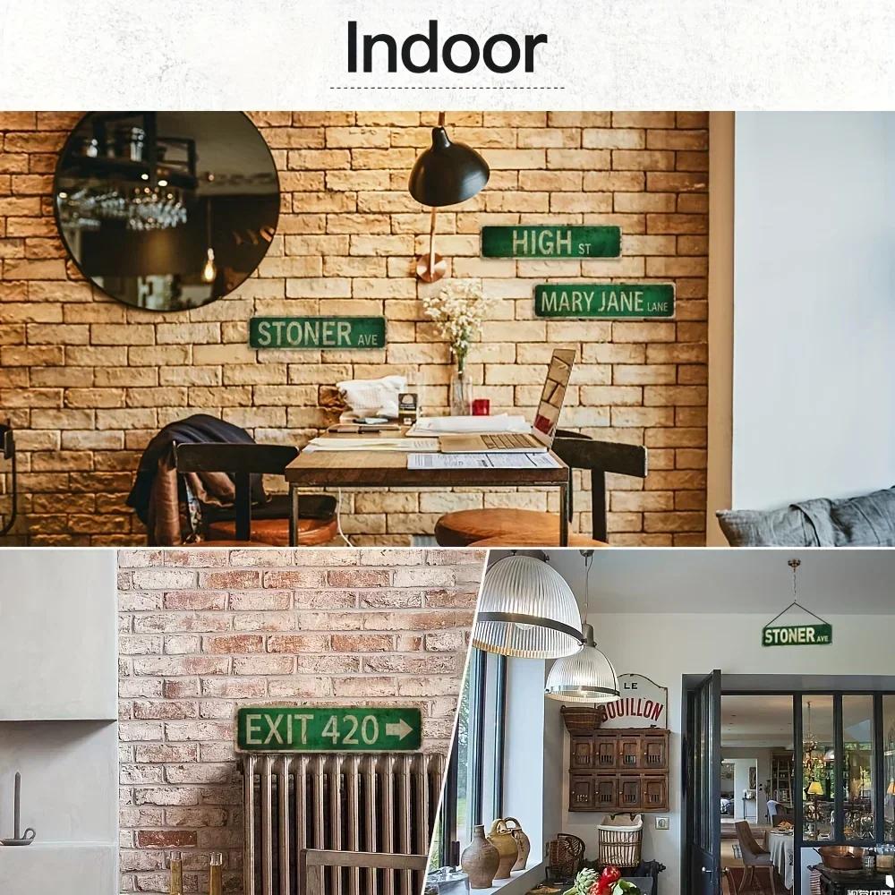 1 шт., винтажный деревенский ретро-уличный знак Stoner Avenue - 4''x16''/10см*40см - отлично подходит для украшения комнаты, дома и стены