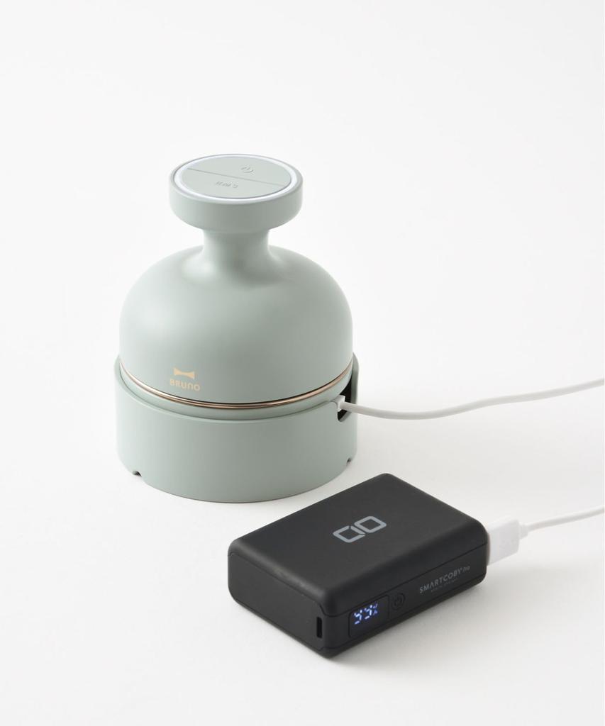 BRUNO EMS Electric Head Spa Scalp Body Care Shoulder and Neck Massager, Waterproof, Portable Storage Bag Included, Green, BOE148-GR