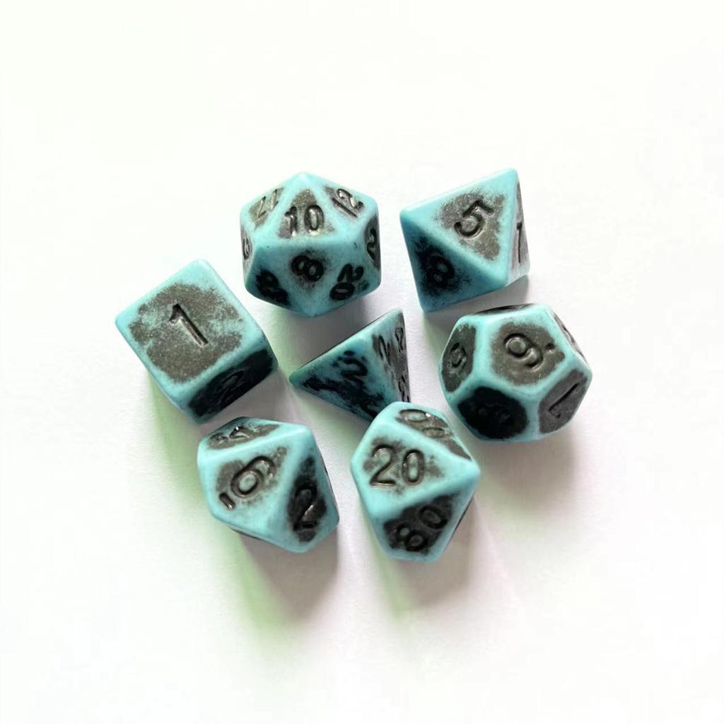 7 шт./лот Набор цифровых кубиков D4 D6 D8 D10 D12 D20 Разноцветные многогранные кубики для развлечений, настольной игры