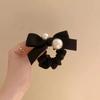 Temperament Bow, Pearl Headband, New Style, Korean High-end Feel, Headband, Rubber Band, Women's, Headwear
