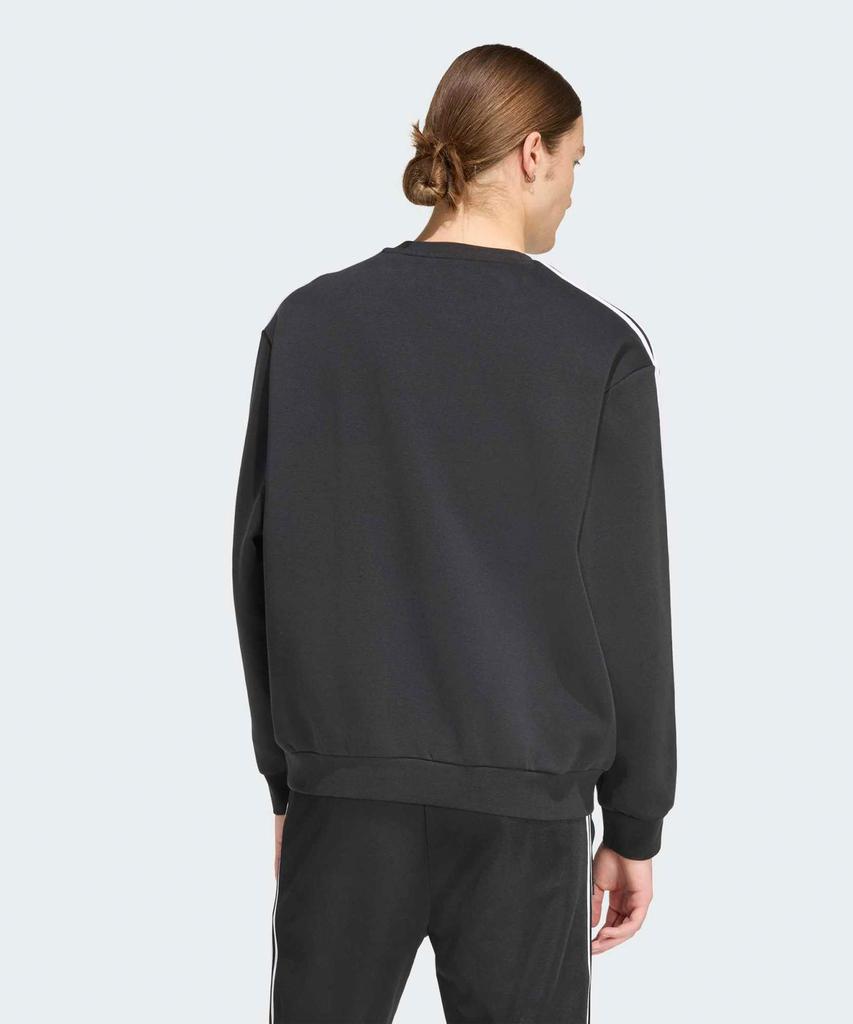 ADIDAS 3-Stripe Oversized Crew Neck - Black / Ke2916