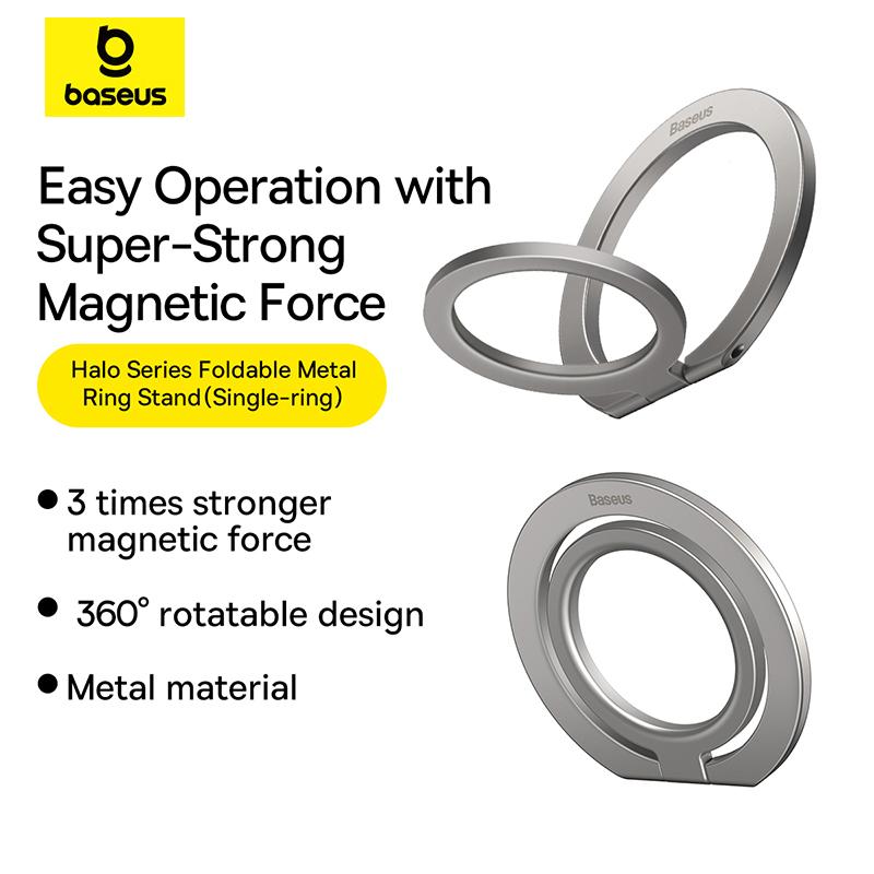 Baseus Магнитный держатель для телефона, подставка для мобильного телефона, держатель для кольца на палец, поддержка iPhone 14 13 Pro Max, аксессуары для Samsung