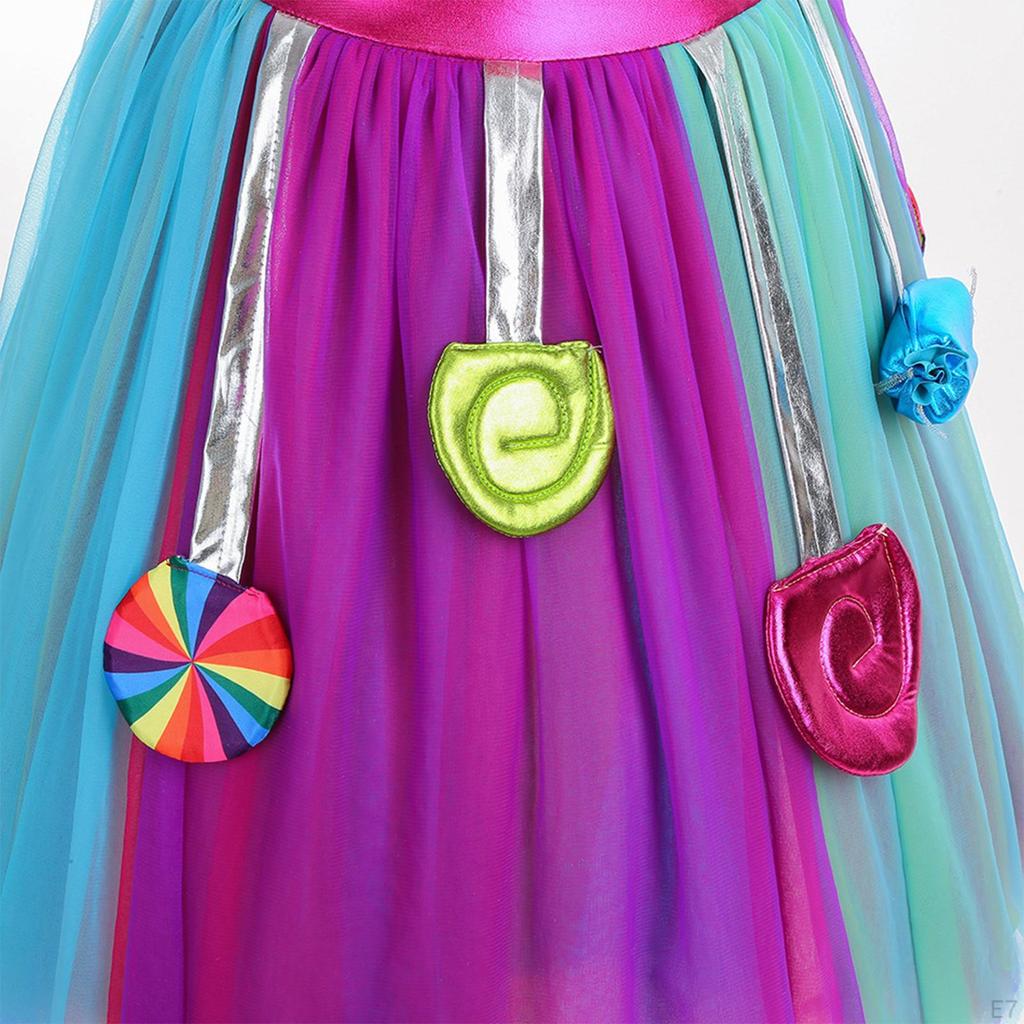 Candy Dress for Girls Lollipop Tulle Princess Up Carnival Festival Cosplay