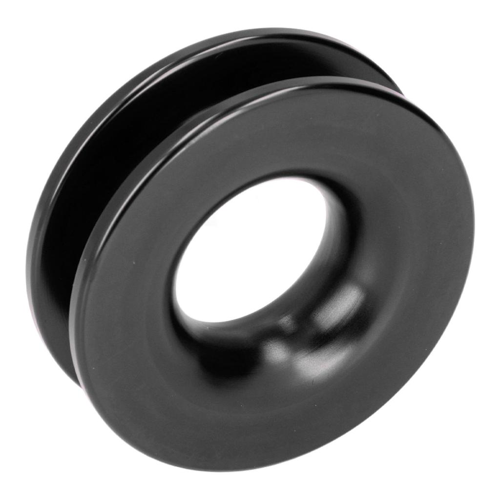 Восстановительное кольцо Лебедка Блок-полиспаст Алюминиевый сплав для квадроцикла UTV Грузовика Морского судна СкобыЧерный