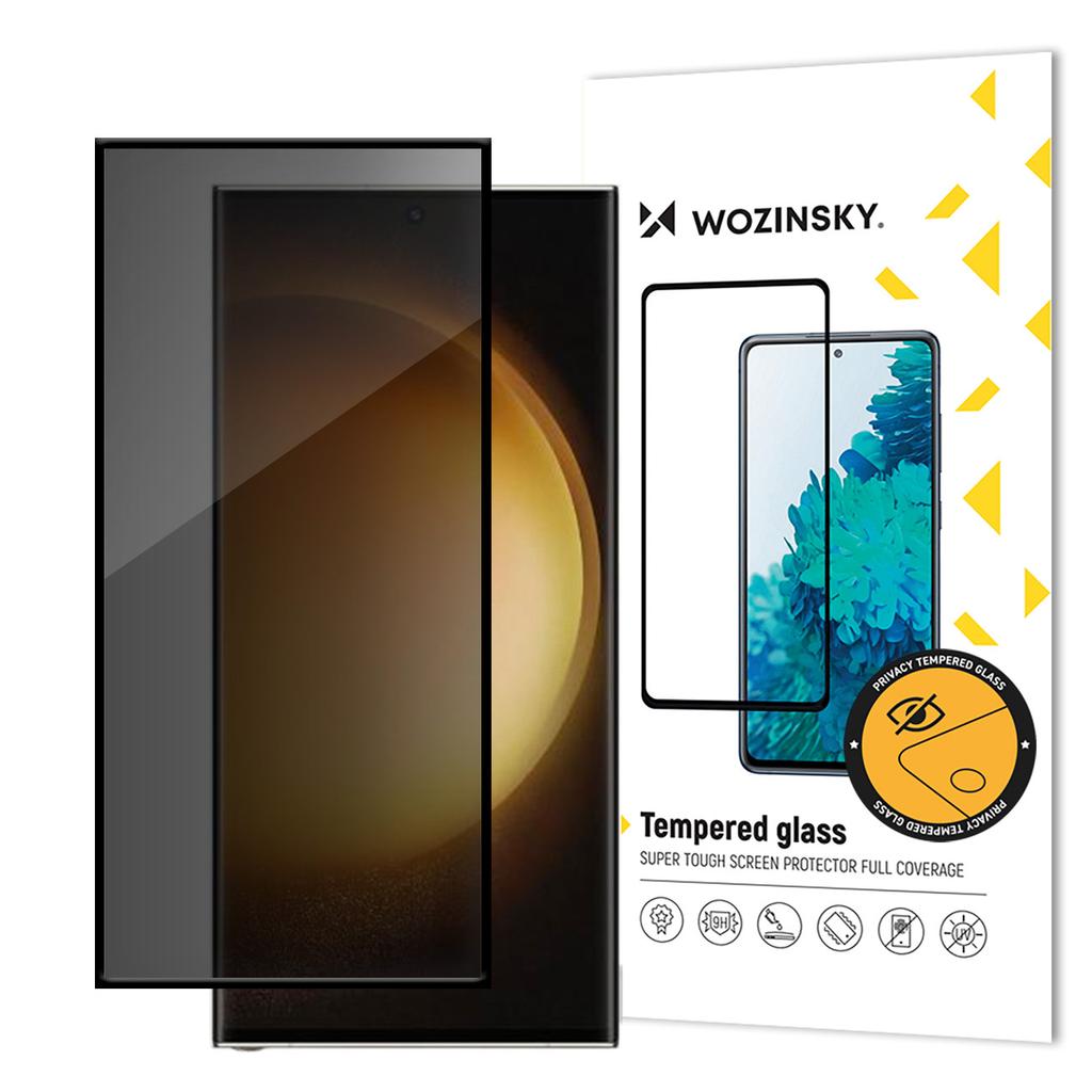Wozinsky Anti-Spy Tempered Glass Screen Protector with Privacy Filter for Samsung Galaxy S24 Ultra
