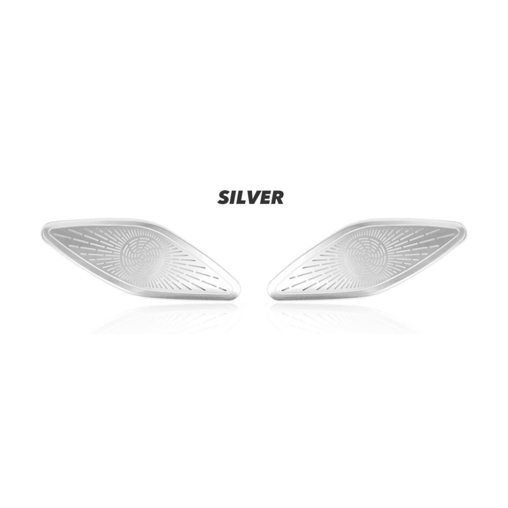 For Kia K4 2024 2025 Stainless Steel A-Pillar Audio Speaker Car Styling Interior Accessories Decoration Black Cover Trim LHD/RHD