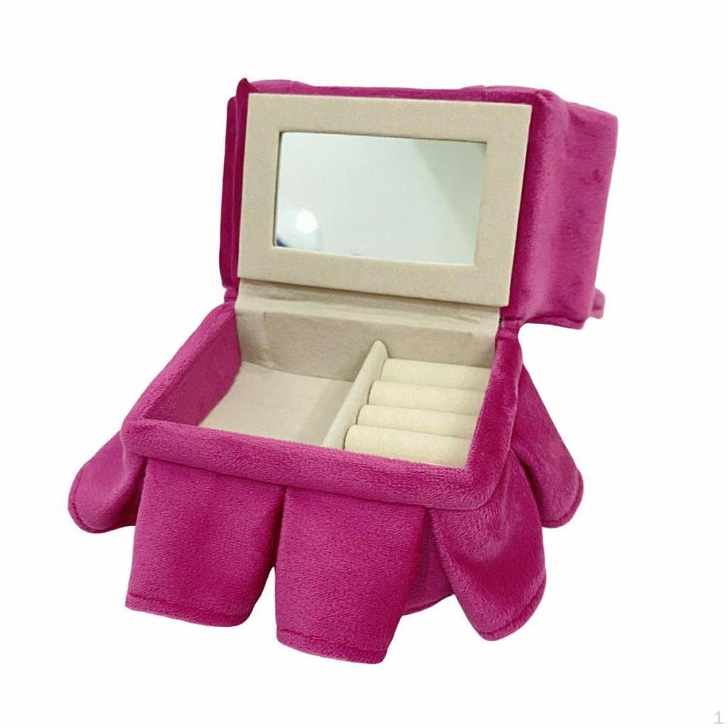 Диван Витрина для ювелирных изделий Коллекционный Пыленепроницаемый Портативный Органайзер Безделушка для колец