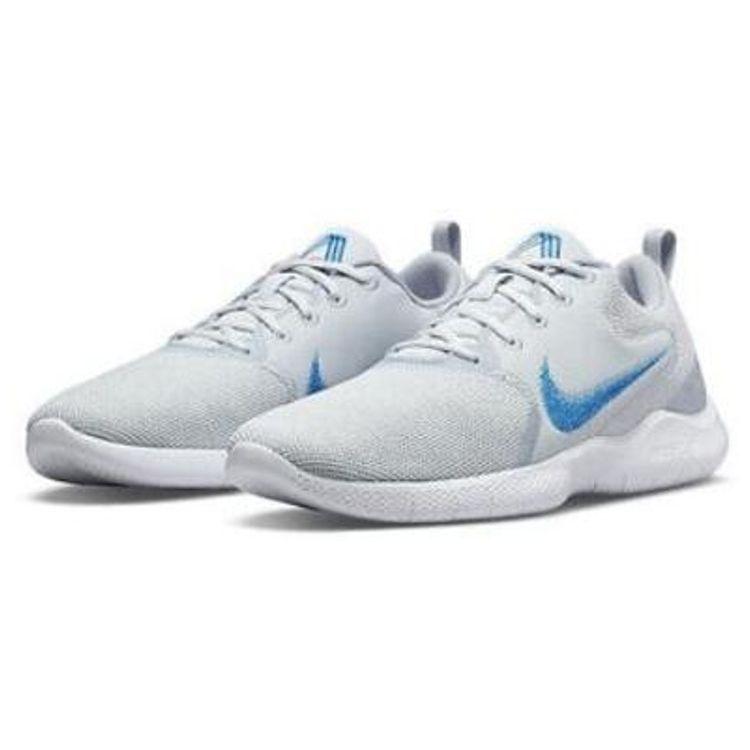 Nike Flex Experience Run 10 Pure Platinum Imperial Blue Мужские кроссовки Серый Волк-Серый Белый CI9960-010