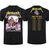 2026 Metallica Band M72 World Tour Budapest T-shirt Men Women Pure Cotton Y2K Fashion Streetwear Short Sleeve High Quality Female Male Clothing
