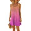 Fashion Summer Sundress For Women Casual Print Sleeveless Cute  Sling Beach Dress