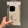 Чехол для телефона с кружевной текстурой и узором из оленей для iPhone 17 Pro Max 16 Plus 15 Pro 14 13 12 11 XR 17Air Личи Текстура Мягкий Чехол