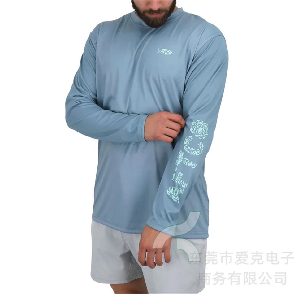 AFTCO Fishing Suit Outdoor Luya Fishing Sportswear Summer Sunscreen Long Sleeve T-Shirt Quick Drying Breathable Top