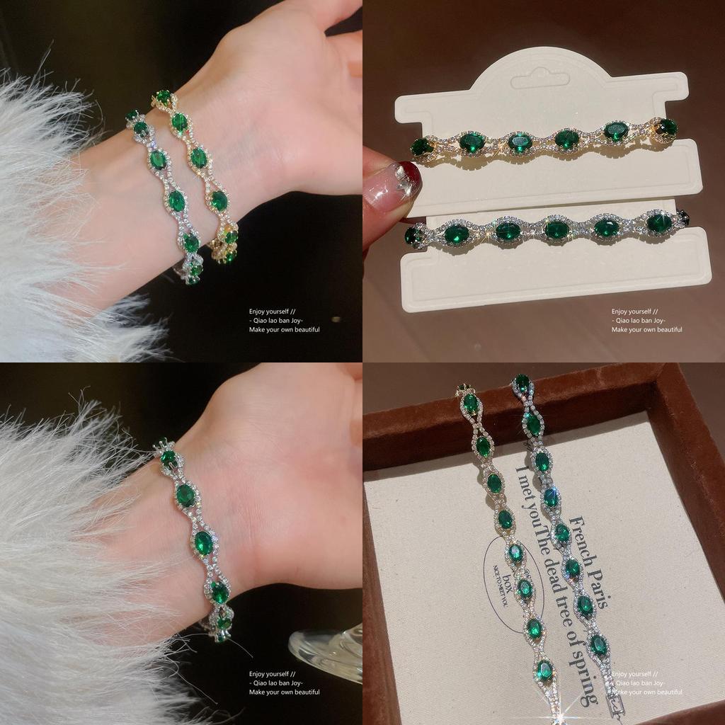 Европейский стиль Хрустальный Овальный Браслет Со Стразами Для Женщин