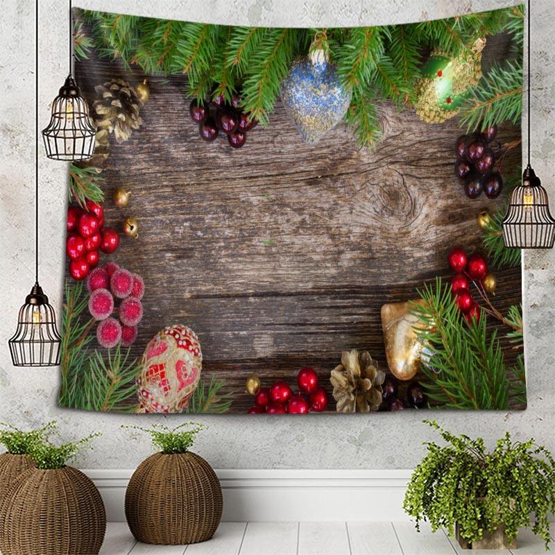 Рождественские подарки, рождественские украшения, печатные гобелены, предметы интерьера, гостиные, спальни, настенные украшения, гобелены