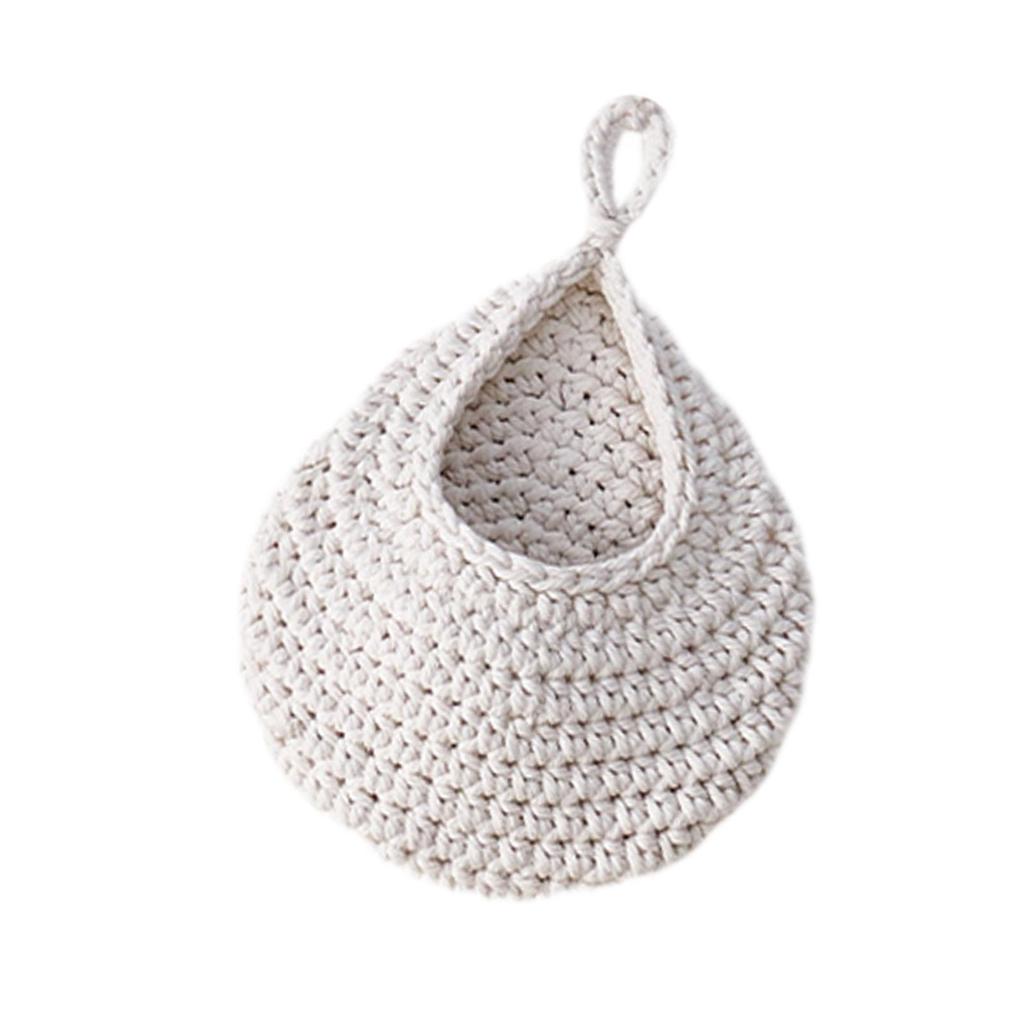 Droplet Wall Hanging Basket Fruit Basket Hanging Flower Pot Handwoven Wall