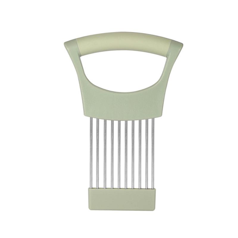 Игла для лука из нержавеющей стали, вилка для лука, овощерезка, нож для резки фруктов, нож для резки томатов, держатель для безопасной резки, кухонные принадлежности