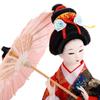 TEHAUX Japanese Doll Japanese Souvenir Japanese Kimono Doll Geisha Doll Model 30cm Decorative Matsuju Black 31x17x17CM