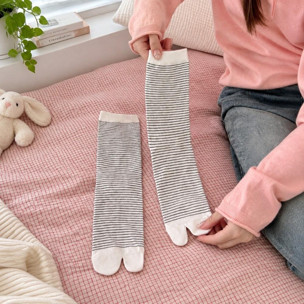 Cotton Split Toe Tabi Socks White Flip Flop Socks New Two-toed Socks Girls