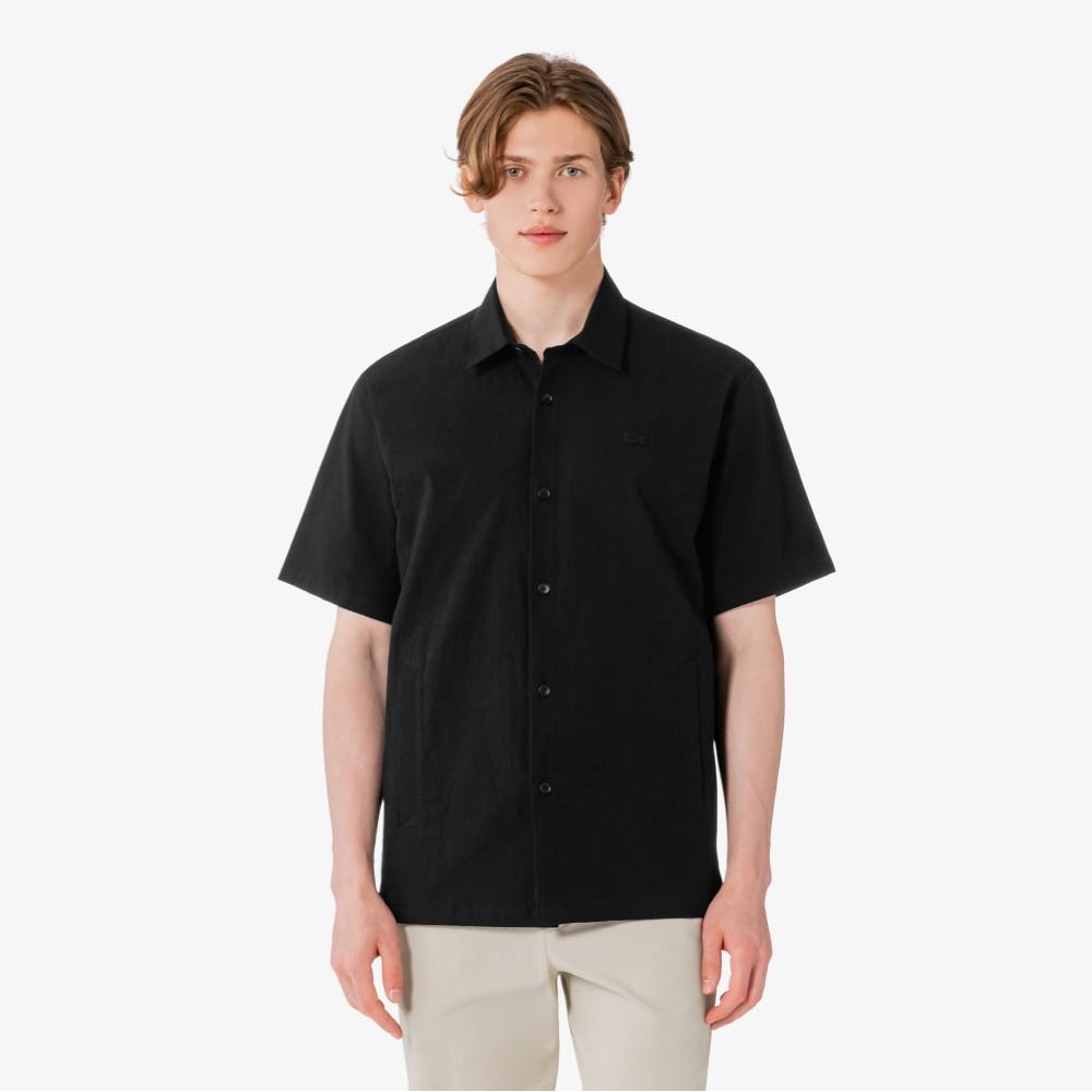 [Lacoste] Men's Outerwear-Style Short-Sleeve Shirt CH249E-56G031
