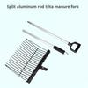Heavy Duty Metal Manures Fork Horse Pitchforks Cleaning Tool Metal Horse Manures Rake For Horse Stable Cleaning Enduring
