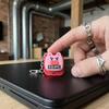 Muffler Sound Pink Pig Button Keychain Swear Sound Fidget Clicker Keychain  Office Use