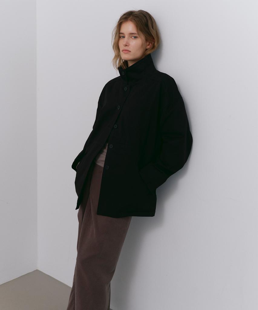 CACELE Relaxed Pocket Cotton Jacket, Black