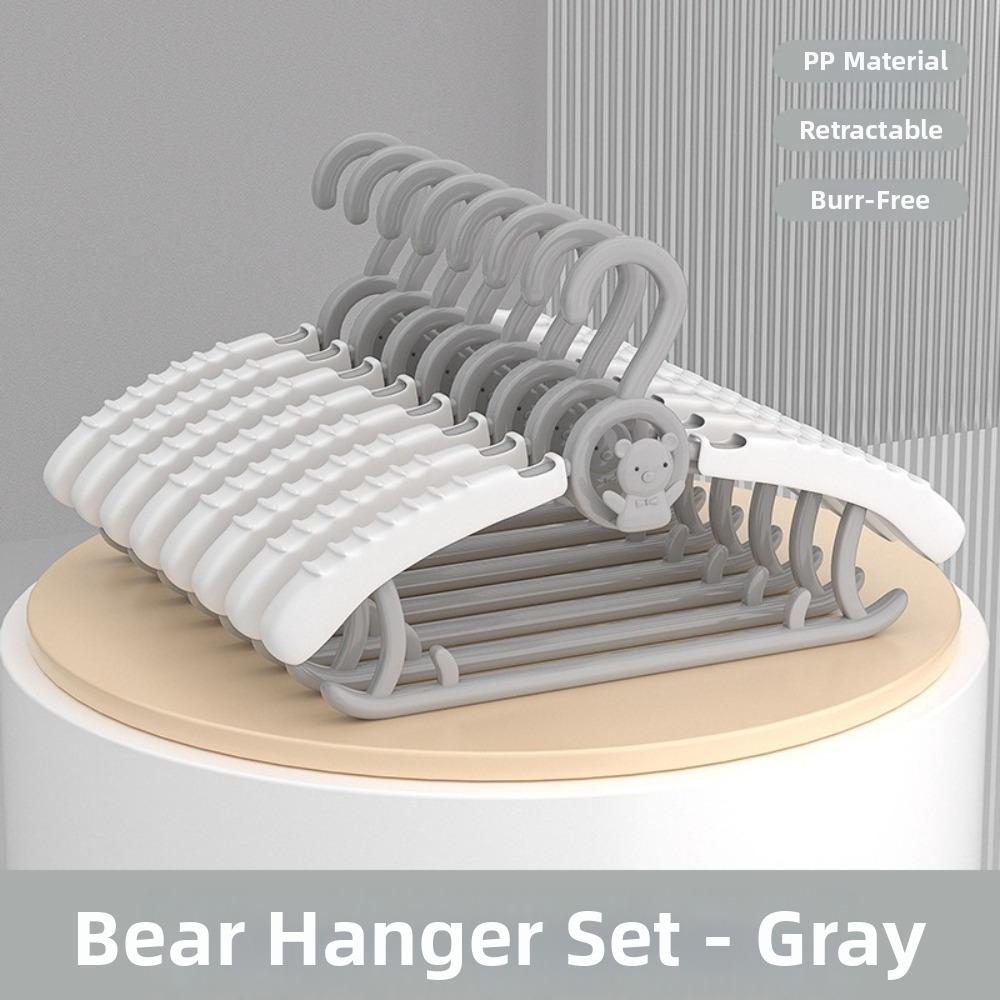 10 Pcs Extendable Baby Clothes Hanger Anti Slip Infant Clothing Hanger  Household Use