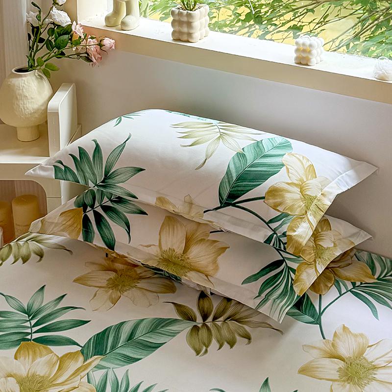 2 шт. Красивые новые наволочки с цветочным рисунком (Две наволочки, без подушки)