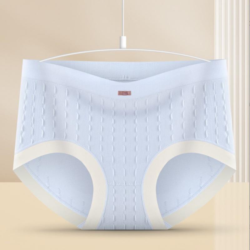 Honey Peach Hip Underwear Women's Seamless Cotton Mid Waist Underwear Lifting Hip Girls' Triangle Pants