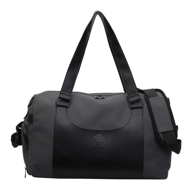 Large-capacity short-trip travel bag for women, lightweight hand luggage storage bag for men, dry and wet separation yoga sports fitness bag