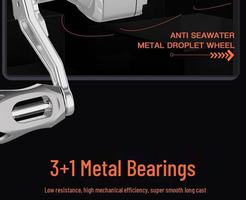 Ультра дальнобойная кастинговая катушка с защитой от перебегания, с глубокой/мелкой шпулей, для ловли на микро приманки