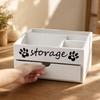 Solid-Wood Pet Storage Box Versatile for Living Room, Dog Owners