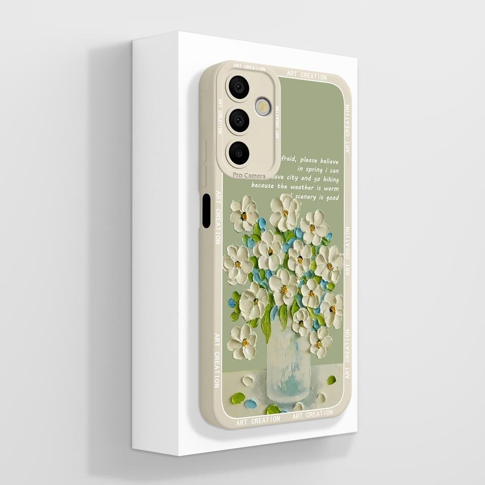 Чехол для телефона Samsung Galaxy A15 A 15 4G 5G. Роскошный модный дизайн. Матовый черный квадрат. Высококачественный мягкий жидкий силиконовый чехол для бампера Samsung.