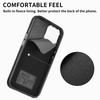 For iPhone 16 Case Ring Kickstand Leather Coated TPU Back Cover with Card Holder - Black