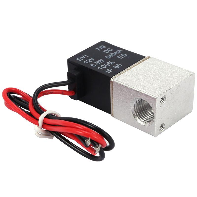 VOFUN-4X DC12V Электромагнитный клапан 1/4 дюйма 2-ходовой Нормально закрытый Прямого действия Пневматические клапаны Для воды Воздуха Газа
